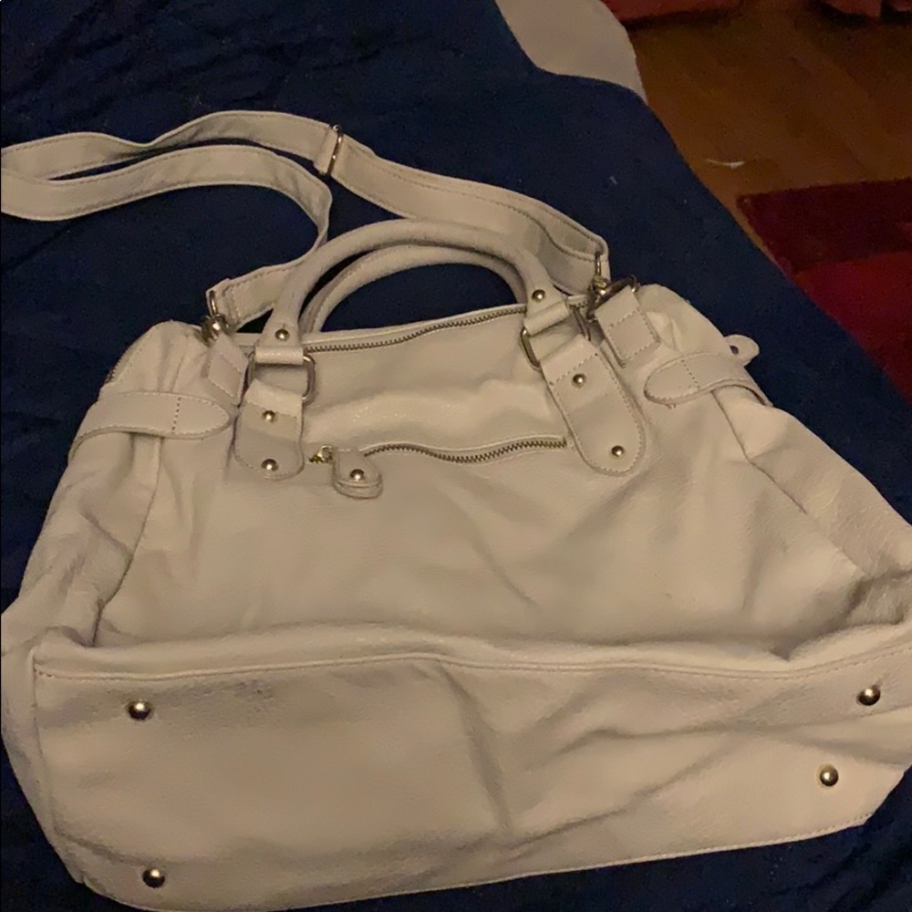 Steve Madden large crossbody creamy white